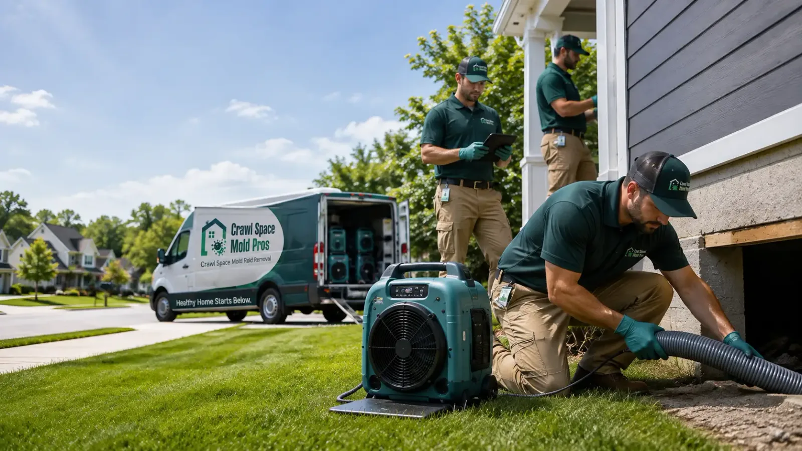 Crawl Space Mold Removal in Bluffs, IL
